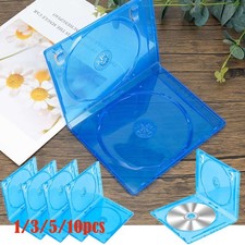 Standard 12mm 2-Disc Double Blue Blu-Ray DVD CD Disc Case Movie Box Dual-1/5/10X