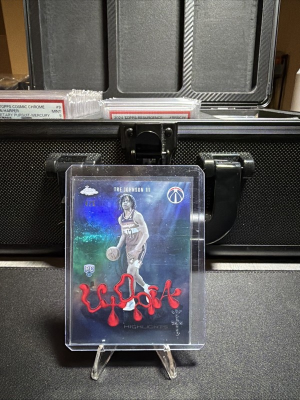 2025-26 Topps Chrome Cactus Jack - Tre Johnson Utopia Highlights RED 4/5  RC