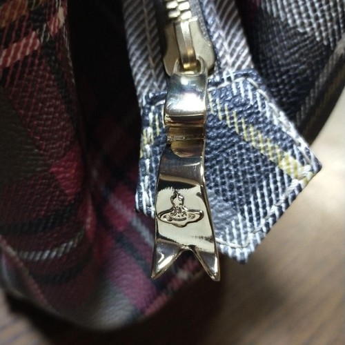 VIVIENNE WESTWOOD Yasmine Tartan Check Hand Bag White×Red×Green Made in Italy - Bild 20 von 24