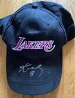 KOBE BRYANT AUTOGRAPHED LAKERS GIVEAWAY CAP (MIRAGE HOTEL) UNFITTED + PROOF PICS