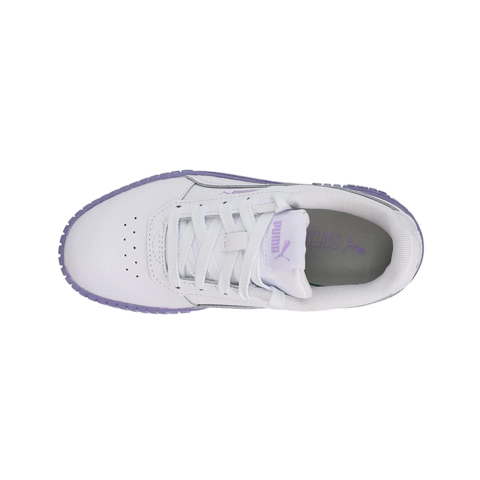 PUMA Carina 2.0 Speckle Fade Lace Up  Toddler Girls Purple, White Sneakers Casua - Image 4 of 4