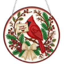 Christmas Cardinal Hanging Diamond Art Kit