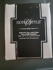 Hotel Style Egyptian Cotton Pillowcases King Size-600 Count- Silver/Gray