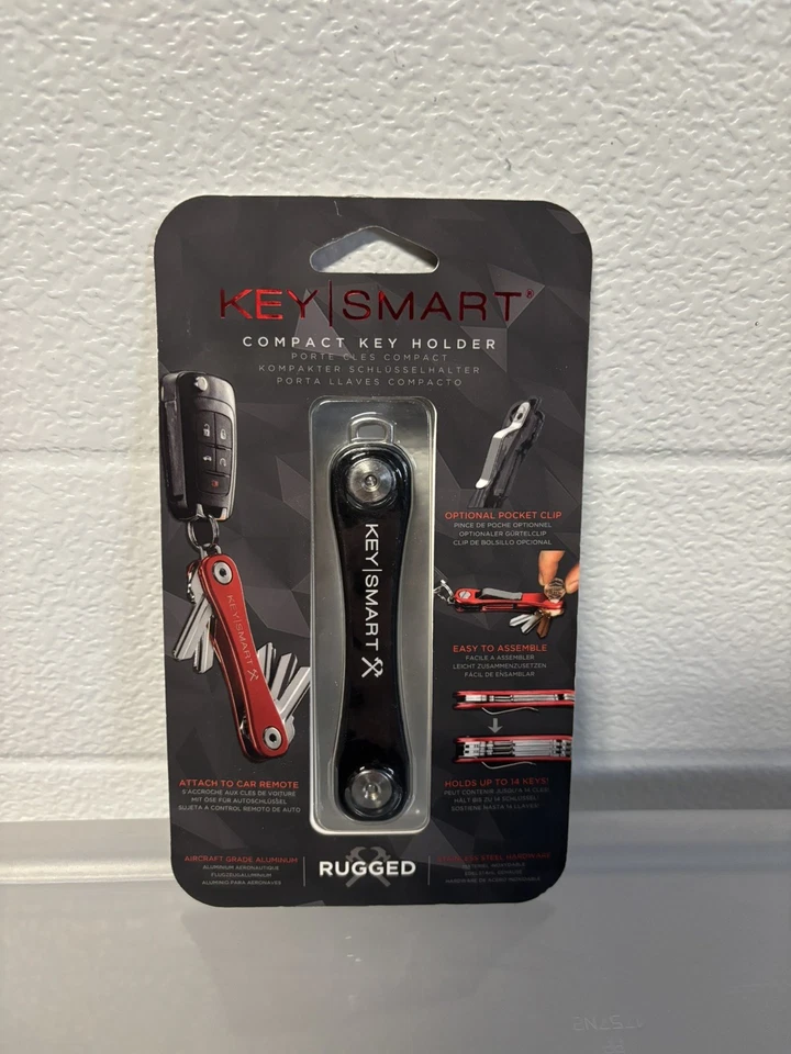 Porta-chaves compacto estendido robusto KeySmart com abridor de garrafa e clipe para cinto - Imagem 2 de 2