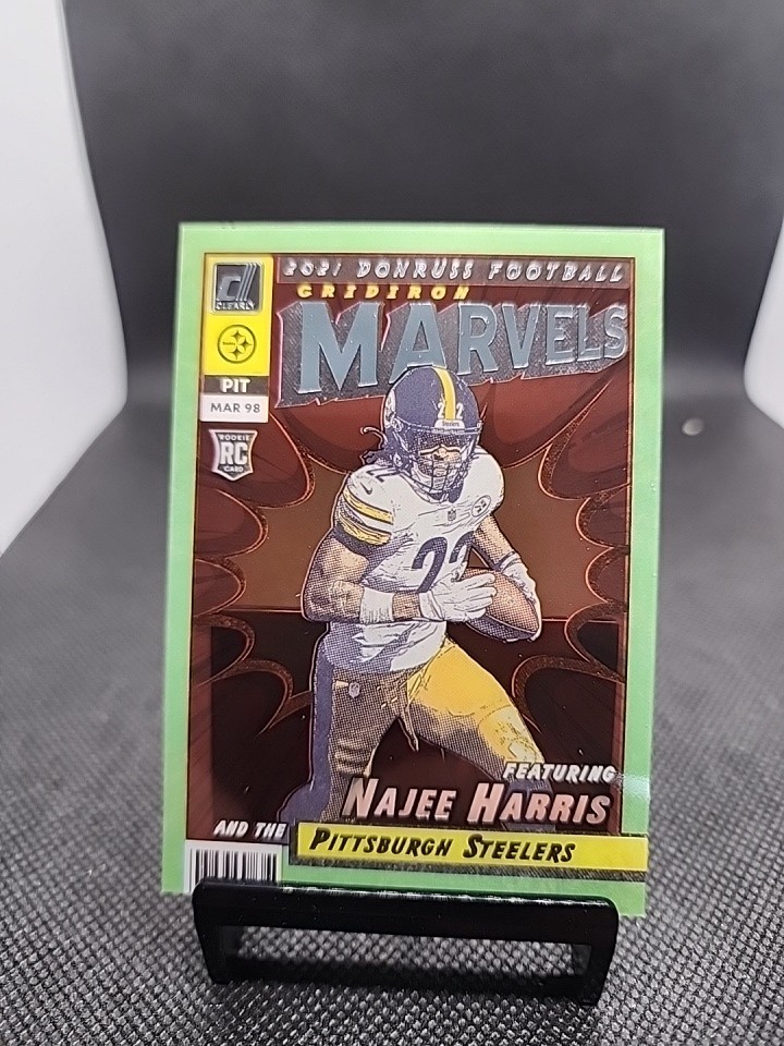 2021 Clearly Donruss Football Najee Harris Marvels Case Hit Rookie Card RC