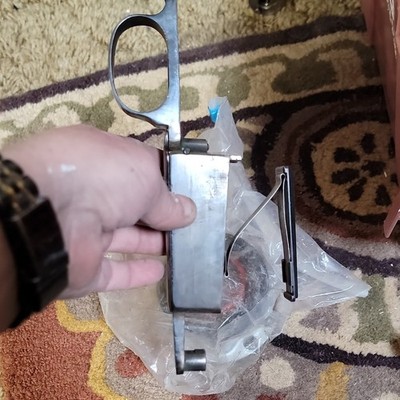 Mauser Rifle Trigger Guard Assembly. Deep Blue Came Off 1939 German K98k