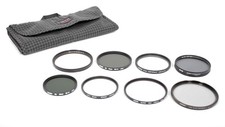 Lot of 8 BW Nikon Hoya 58mm 62mm 67mm 77mm HMC filter set UV ND POL  case 0989