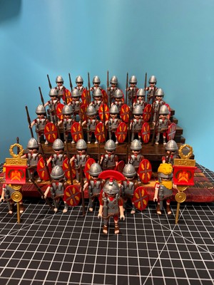 PLAYMOBIL Army Custom Roman Auxiliaries #7880 Rare Discontinued x30 Figures 