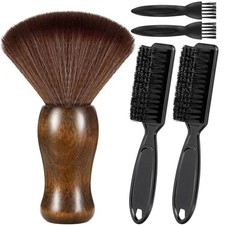 Barber Neck Duster Brush,Soft Face Cleaning Hairbrush,Professional Barber