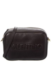Valentino By Mario Valentino Mia Embossed Leather Crossbody Women's Black