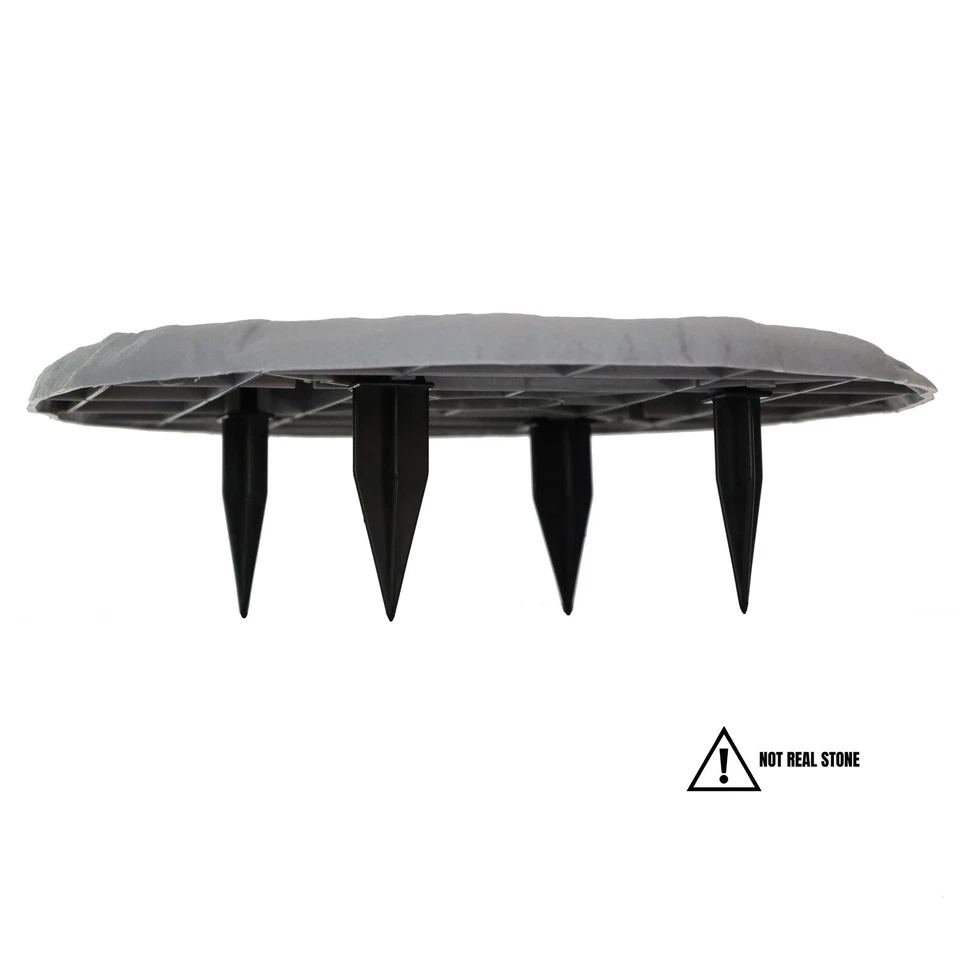 Круглые ступеньки 15,5 дюйма с молотыми кольями — камень для дома или сада... - Изображение 4 из 4