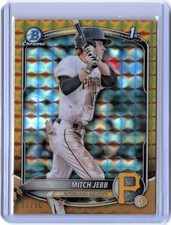 Mitch Jebb (RC) 22/50 1st Rookie Gold Refractor 2025 Bowman BCP-41