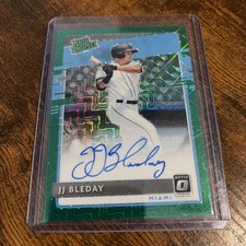 2020 Panini Donruss Optic Green Mojo Prizm /99 JJ Bleday #RPS-JB Auto