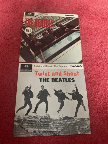 The Beatles Vinyl Record Singles Bundle - 2 Great Records VG+