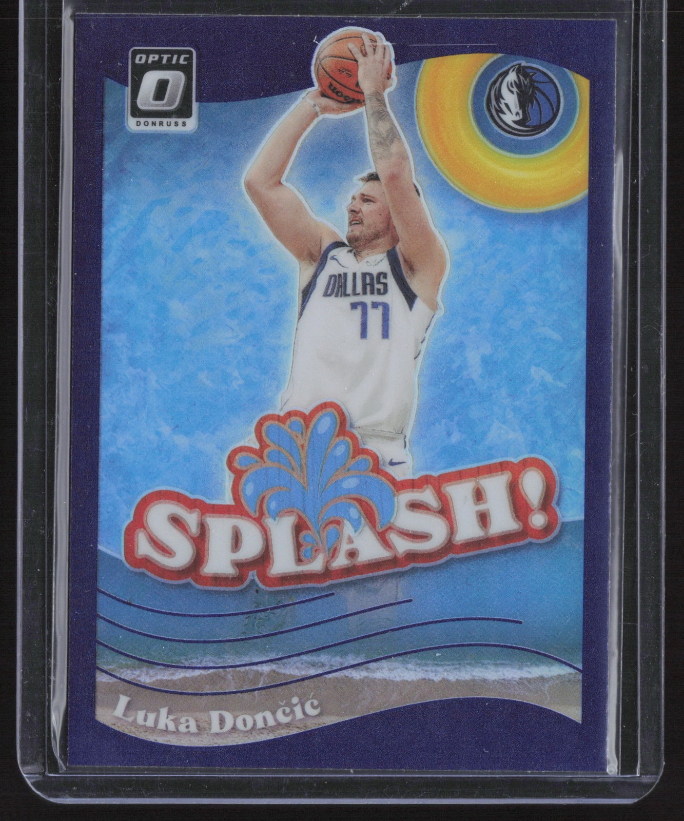 2023-24 Donruss Optic #5 Luka Doncic Splash Purple Dallas Mavericks