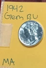 *1942 Mercury Dime GEM UNC 90% Silver