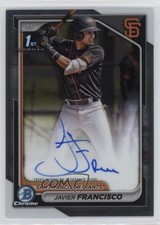 2024 Bowman Chrome Prospect Auto Javier Francisco #CPA-JFA Auto 1dq4