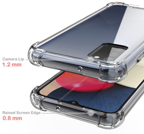 Aquaflex Transparent Anti-shock Transparent Étui Coque pour Samsung Galaxy A02s - Photo 4 sur 5