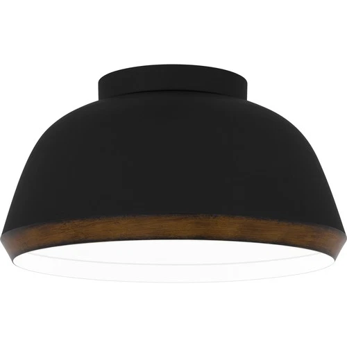 Quoizel TMR1616 Tamara 3 Light 16"W Semi-Flush Ceiling Fixture - Black - Picture 1 of 3