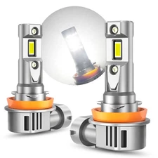 OXILAM H11 LED Headlight Bulb Conversion Kit Wireless Fanless Plug Play 6500K M