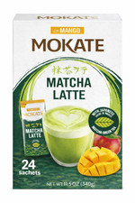 24 x 14g Mokate Mango Matcha Latte Japanese Green Tea Sachets