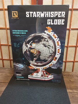 Space Station Globe Building Blocks STEM 16''H-12''W Lite Display Mech. Base