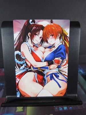 Mai Shiranui & Kasumi Custom Art Card NM Anime Game Sexy Waifu Collectible