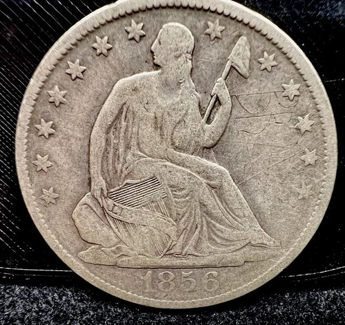 1856 O Seated Liberty Half Dollar VERY GOOD +