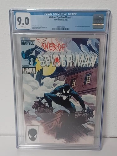 WEB of SPIDER-MAN #1 (Marvel Comics, 1985) CGC Graded 9.0 ~ White Pages