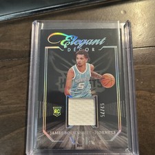 2021-22 Panini Noir JAMES BOUKNIGHT RC Elegant Decor Relic #/75 Hornets