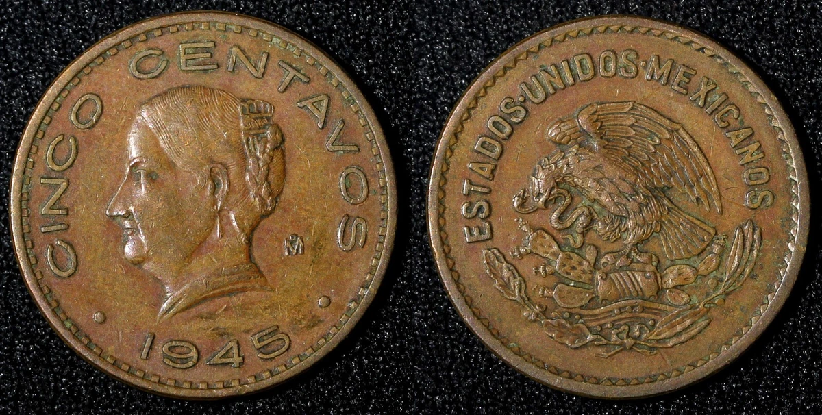 5 Centavos 1945 Year Mexican Coins (1905-Now) for sale | eBay