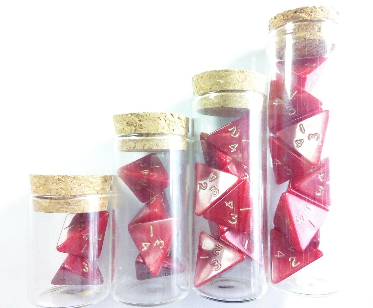 15 DND Healing Potion Tokens And Each Potion Level Has A Color Matching D4