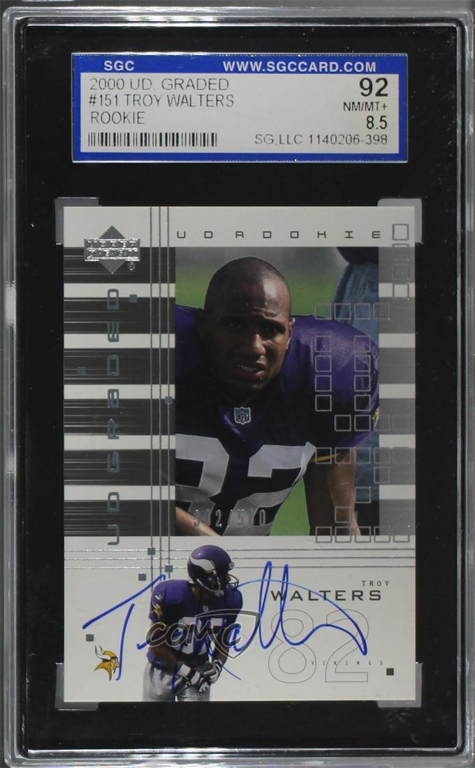 Troy Walters Upper Deck Graded #151 Autographed