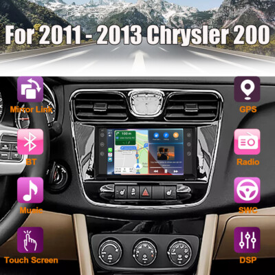 For 2011 - 2013 Chrysler 200 Carplay Android 13 Car Stereo Radio GPS Navi RDS