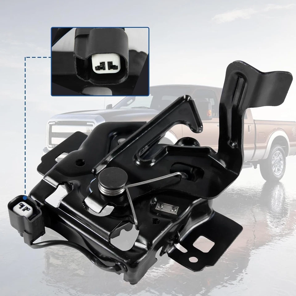 Hood Latch w/ Sensor for Anti Theft For 2017-2019 Ford F-250 F-350 Super Duty Foto 4 de 4