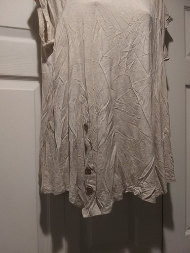 Boutique Brand Women's Emerald Tan Top Blouse SZ 3XL - Picture 5 of 5