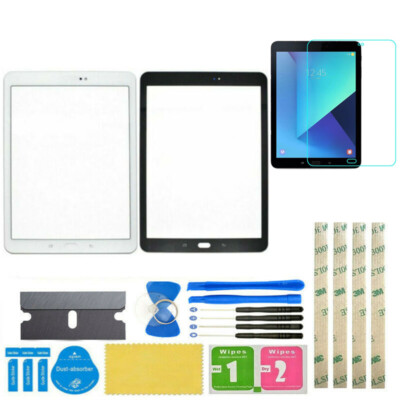 For Samsung Galaxy Tab S3 SM-T820 SM-T825 Front Screen Glass Lens Replacement 