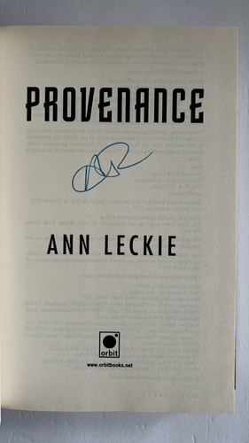 PROVENANCE Signed 1st Ed Ann Leckie - Picture 2 of 11