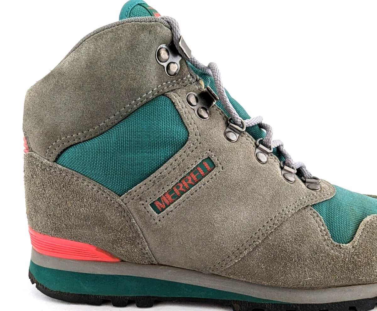 Vtg Merrell Women's LAZER Suede Waterproof Hiking Boots Shoes US