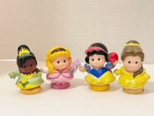 Fisher Price Little People Disney Princess Belle, Snow White, Tiana & Sarah Lynn