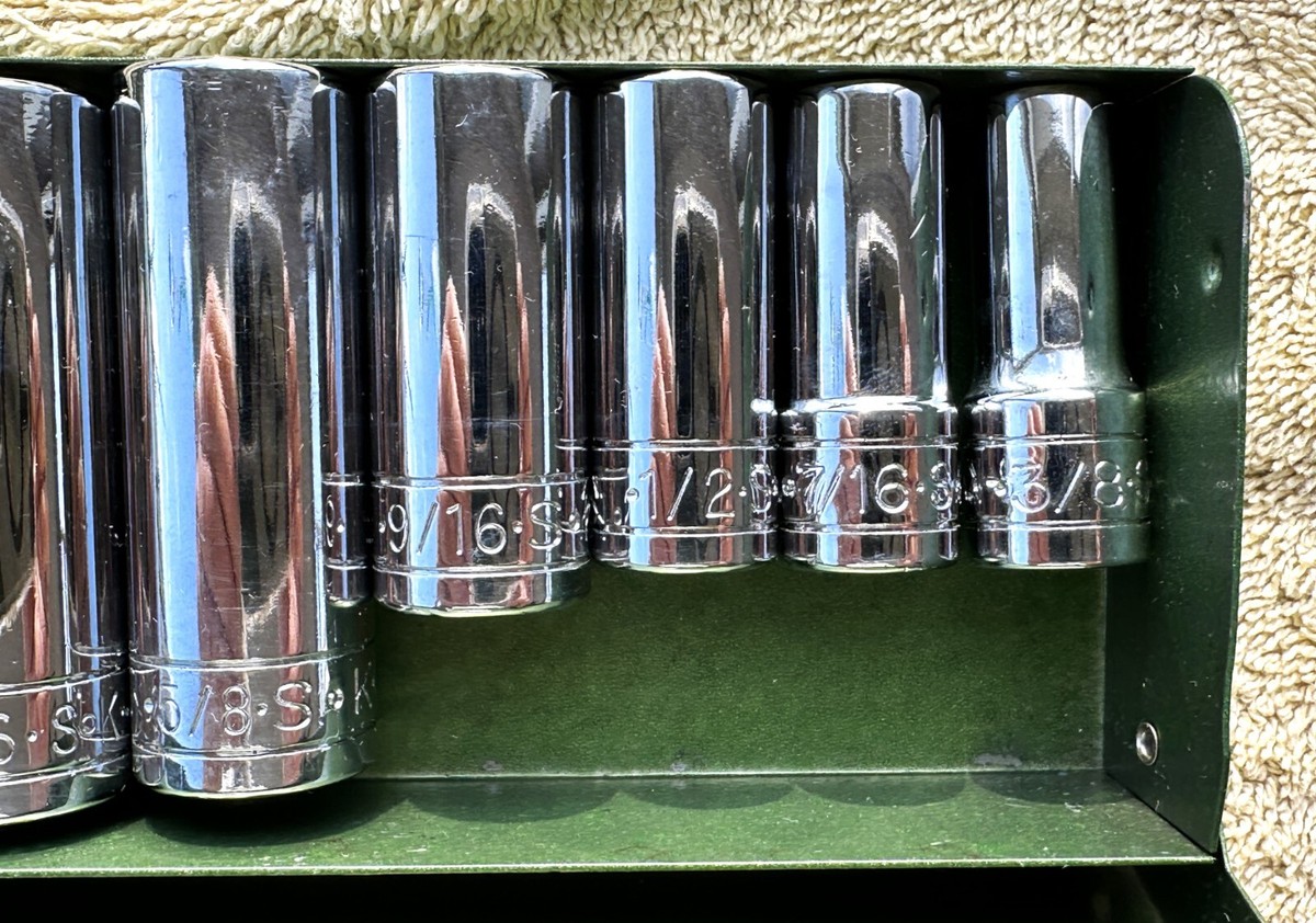 S-K PROFESSIONAL TOOLS 8 PC 3/8 INCH DRIVE SAE SOCKET SET NO
