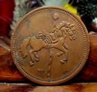 Antique: Carousel Horse Token Size of Half Dollar Rare Copper