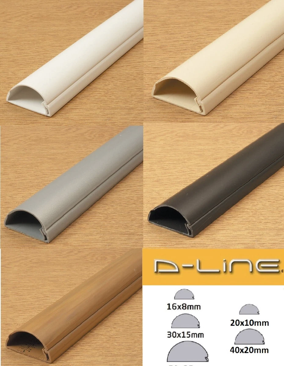 D Line Self Adhesive Cable Cover Management Hide Cover Plastic