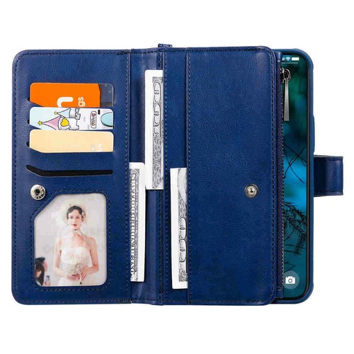 For iPhone 12 11 Pro Max SE 8 7 6s Magnetic Detachable Wallet Leather Case Cover - Picture 29 of 55