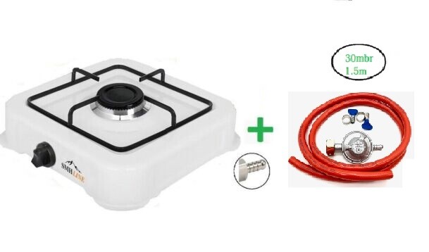 Gaskocher 1 flammig Campingkocher Kochfeld Gas Gasflasche Kocher Herd Outdoor