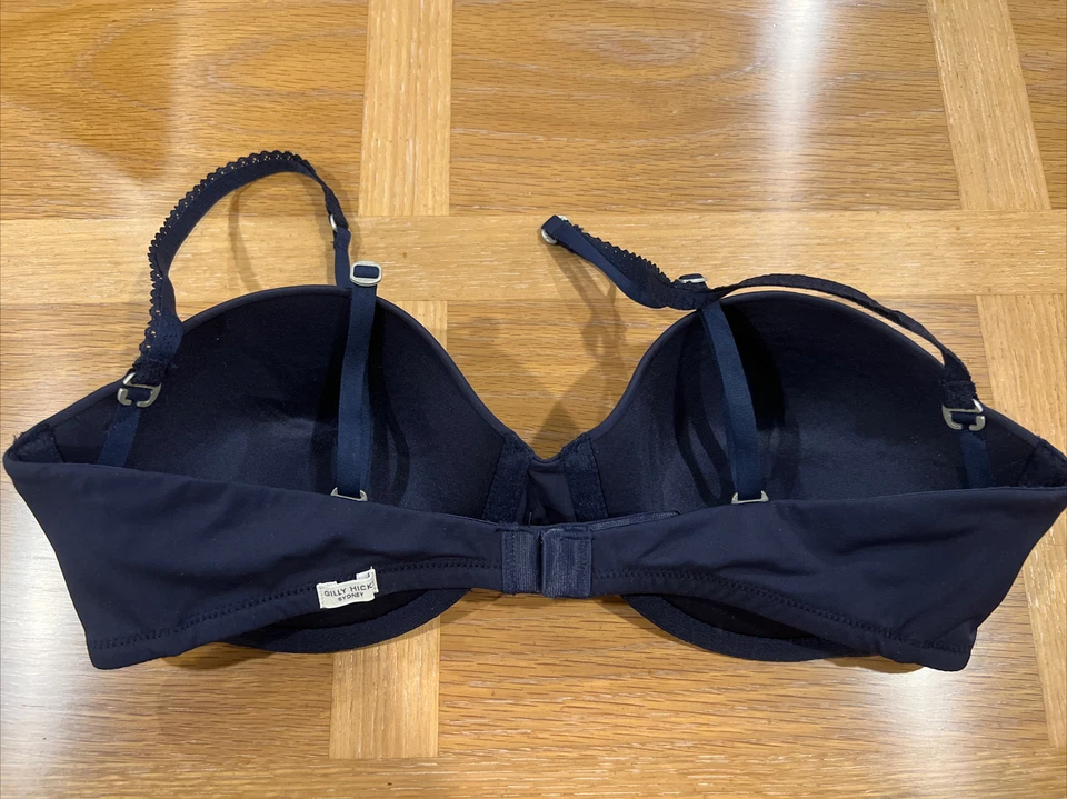 GILLY HICKS Hollister Abercrombie PUSH UP STRAPLESS Multi Way BRA Navy Blue 34C - Image 3 of 4