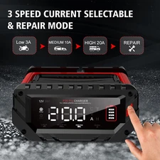 HTRC Battery Charger 0-20A 12/24V Lifepo4 Lead Acid Automatic Smart Car Charger