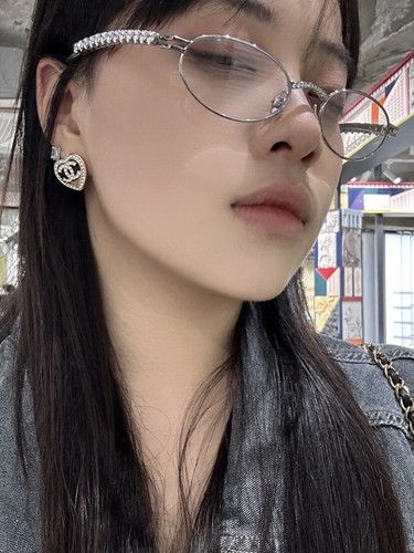 The heart-shaped diamond oval small frame optical lens is suitable for myopia - Picture 15 of 31