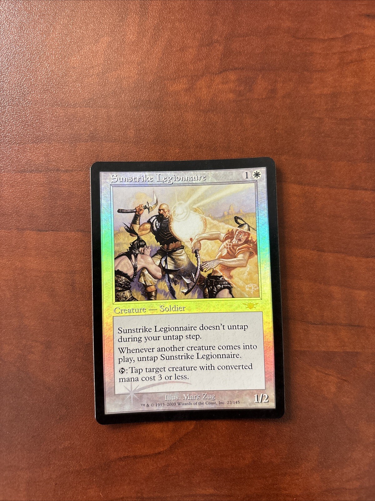 Sunstrike Legionnaire FOIL Legions LP White Rare MTG