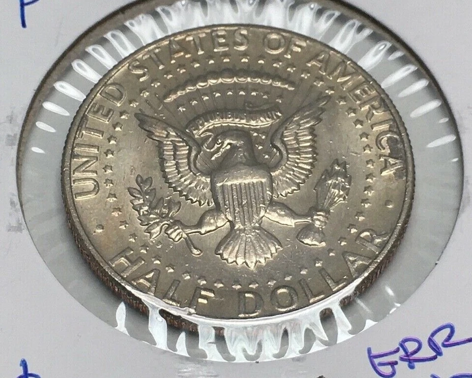 1982 Philadelphia Kennedy Half Dollar NO "FG" Variety Error 50¢ #130 - Image 3 of 3